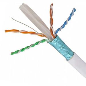 China Indoor 4pair FTP Network Lan Cable 23awg 1000ft Pull Box Pass Fluke Test wholesale