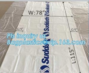 China pe bag pallet cover plastic bag sqaure bottom bag, 54 x 44 x 96&quot; 1 Mil ldpe Clear Pallet Covers, top covers clear plasti wholesale