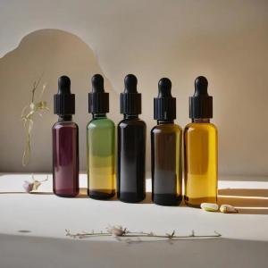 China Empty Packaging Essential Oil Bottle With Dropper Accept Customized Colors And Logo Printing wholesale