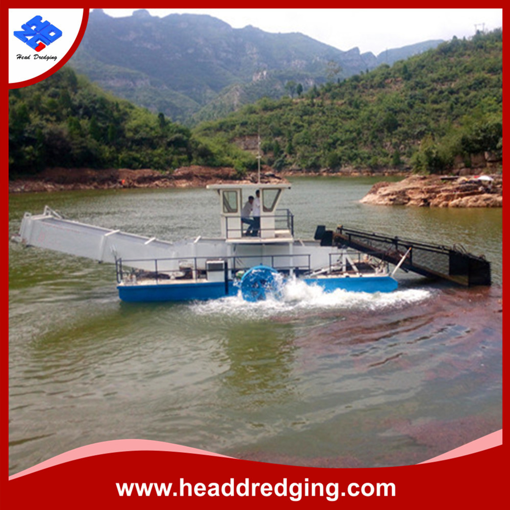 5ton 2021 New Design Steel Aquatic Weed Harvester For River Weed Harvester