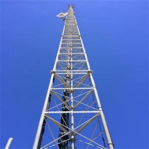 China 3 Legged Tubular Crank Up Antenna Tower Telecom Steel Tower 50m 60m 65m wholesale
