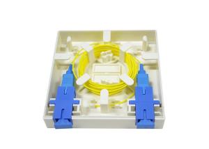 China Wall Mount FTTH 2 Port SC Fiber Optic Terminal Box wholesale