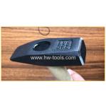 Machinist's hammer with steel forged hammer head wooden handle