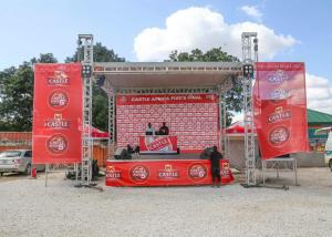 China Outdoor Square Aluminum Truss , 6 X 6 X 6 M Size On Stage Stands Truss wholesale