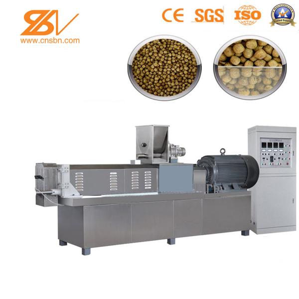 SUS 304 Floating Fish Feed Twin Screw Extruder And Good Material