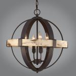 American country chandelier restaurant clothing store loft wrought iron cafe