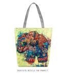 New little girl elephant female tourist attractions printing Ms. shoulder