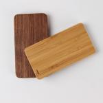 Small Size 6000mAh Wooden Power Bank , Wireless Charging Battery Bank