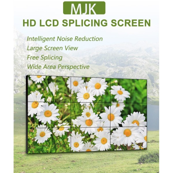 Ultra Slim 4K Customizable Size LCD Advertising Screen Splicing Panel Indoor Video Wall Animation Graphics for Subway Airport