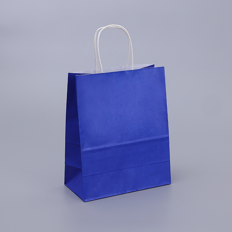 Take Away Food Packaging Kraft Paper Bag with Your Own Logo Custom Recyclable Shopping Bag