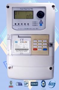 China GSM GPRS AMI Solutions Wireless Electricity  Meter 3  Phase STS prepayment large power user on sale