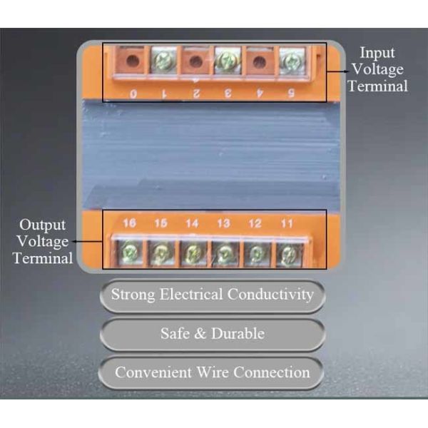 600VA Single Phase Control Transformer Low Temperature Rise High Insulation Resistance