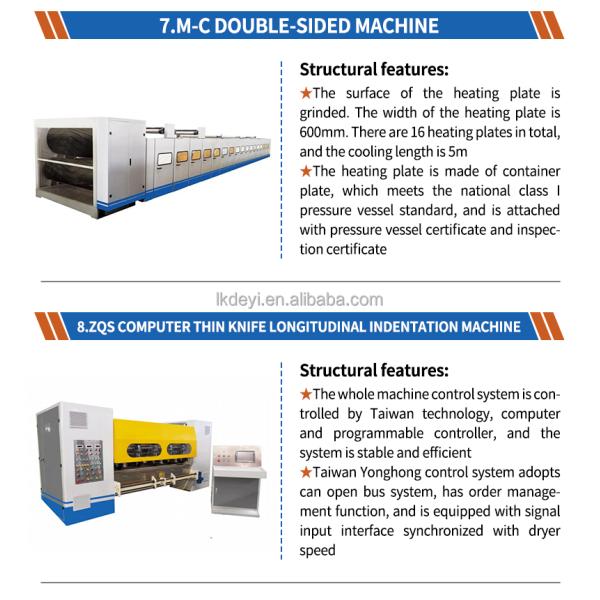 Carton Corrugated Cardboard Making Machine Automatic 3/5/7 Ply Corrugated Sheet Production Line A/B/C/E Flute