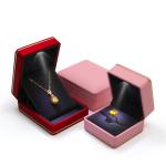 Jewelry Package Hanhong Custom Logo Silk Screen Printing Luxury LED Storage Box
