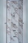 Bathroom White Quadrant Shower Enclosure Aluminum Frame