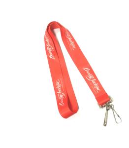 China Swivel J Hook Dye Sublimation Name Badge Neck Straps With Heart Transfer wholesale