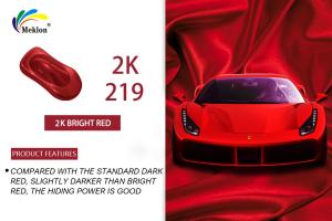China Stable Harmless Auto Paint Top Coat , Weatherproof Red Gloss Car Paint wholesale