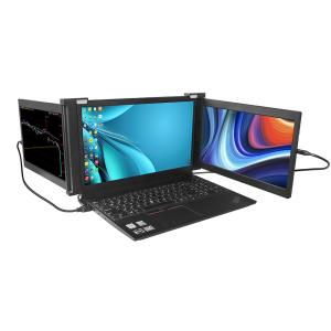 China 1080P Tri Screen 11.9&quot; IPS 300cd Portable Laptop Monitor FCC wholesale
