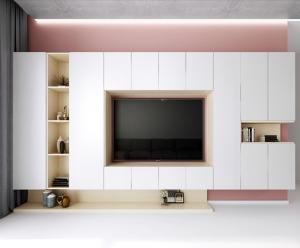 China Nordic Living Room TV Shelves Three Color Warm Furniture Online Custom on sale