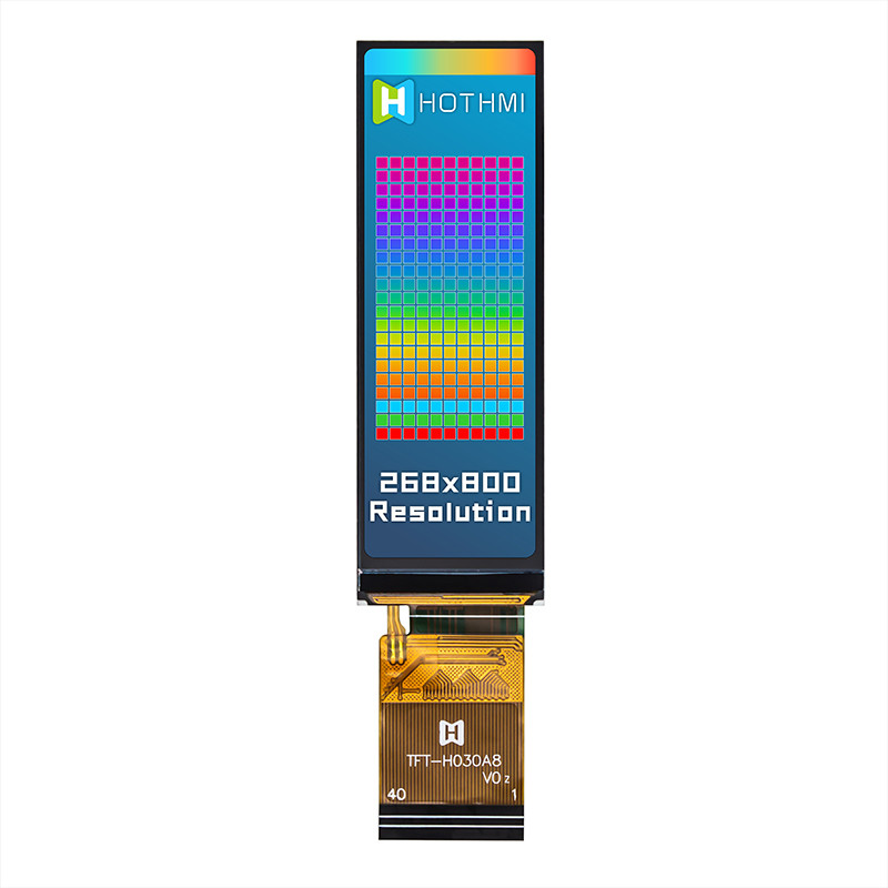 3.0 Inch IPS 268x800 Wide Temperature TFT Display Panel ST7701S For Instrumentation
