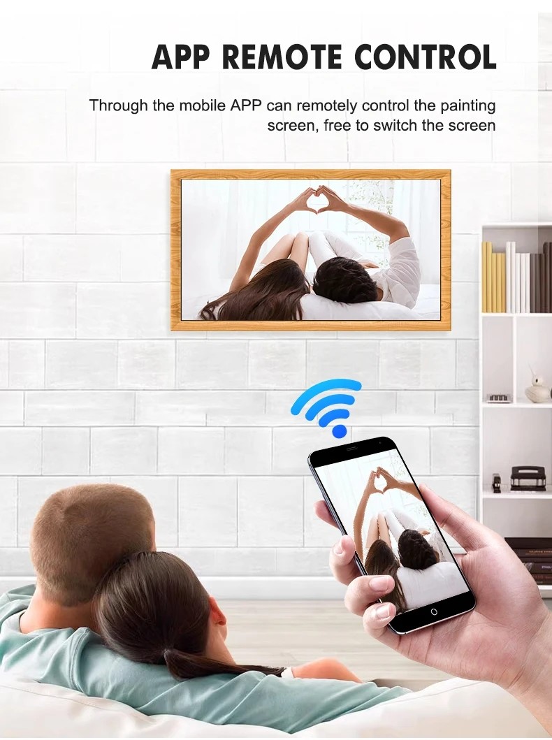Wall Mount Digital Photo Frames 350 Cd/M2 24 Inch Digital Picture Frame