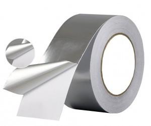 China 0.05mm Silver EMI/RFI Aluminum Foil Shielding Tape With Conductive Adhesive on sale