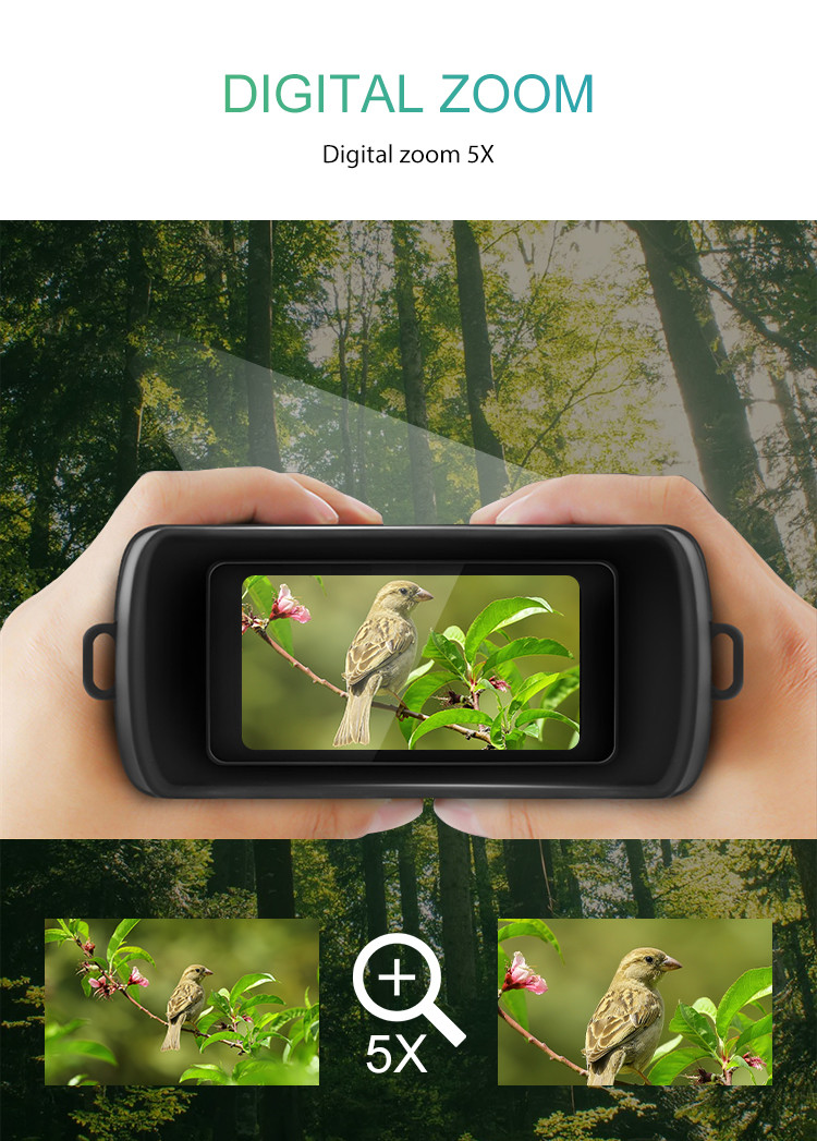 5X Zoom Real Night Vision Binoculars Hunting Digital Camera