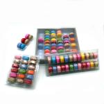 Clear 4pc macaron box PVC/PET macaron tray blister macaron tray macaron