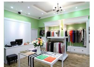 Luxury Simple Modern Decoration Retail Shop Fittings , Free Design Slatwall Shop Fittings