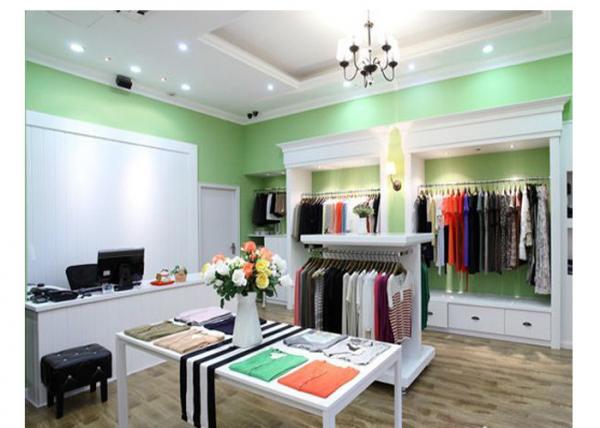 Quality Luxury Simple Modern Decoration Retail Shop Fittings , Free Design Slatwall Shop Fittings for sale