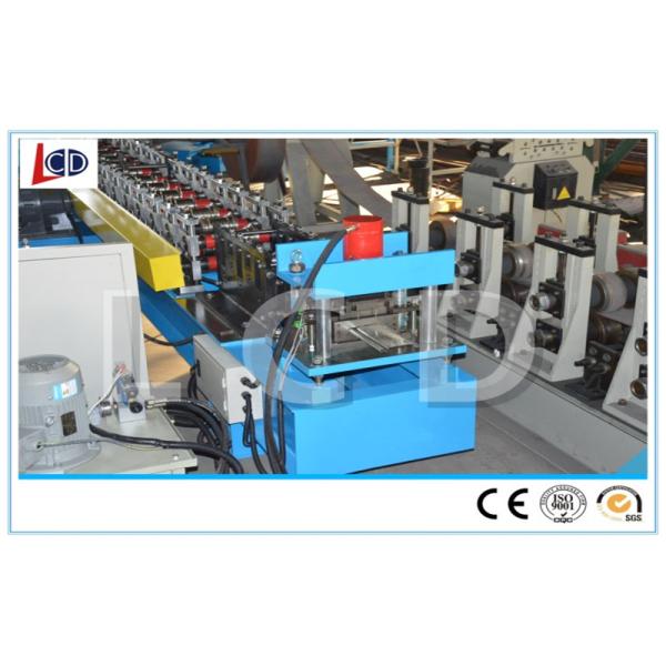 Large Roller Shutter Door Roll Forming Machine With Hydraulic Cutting 4.5 Kw Main Motor Power