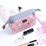 Hot Selling Multi-Function Pink Printed Korean Toiletry Wash Zipper Bag