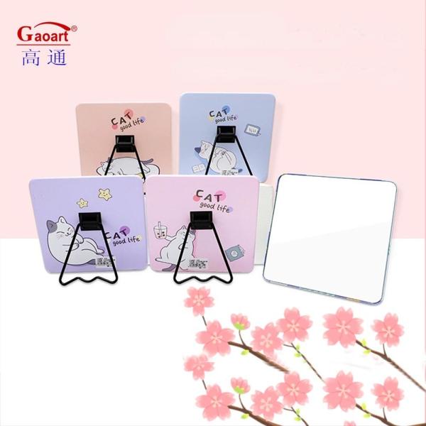 Travel Standing Cute Stand Top Make Up Cosmetic Table with Metal and Glass