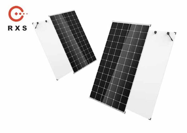 350W 72 Cells 24V Monocrystalline PV Module Dual Glass Strengthen Cracking