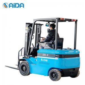 China Logistics Distribution Electric Powered Forklift 3000mm hight Four Wheel Drive wholesale