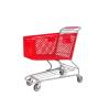 Buy cheap High Quality Customizable Half Plastic Foldable Shopping Trolley Cart from wholesalers