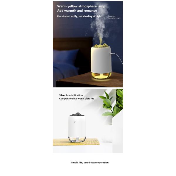 HOMEFISH 260ML Room Humidifier ABS PP Silicone Car Air Humidifier