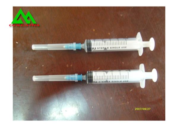 Sterile Medical And Lab Supplies Disposable Syringe With Needle 3cc / 5cc / 10cc