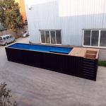 40FT Prefab Customized Size And Color Container Swimming Pool By Steel Material