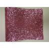 Buy cheap Pink Chunky Glitter Wall Fabric , Non - Woven Beautiful Glitter Fabric Sheets from wholesalers
