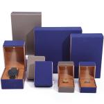 OEM Logo Eye Catching Velvet Jewelry Packaging Set with LED Light Soft Touch