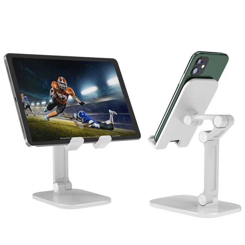 Foldable Lazy Smart Desk Cell Phone Holder For iPad Tablet Mobile Aluminum Alloy Desktop Phone Stand Lightweight and Durable Design