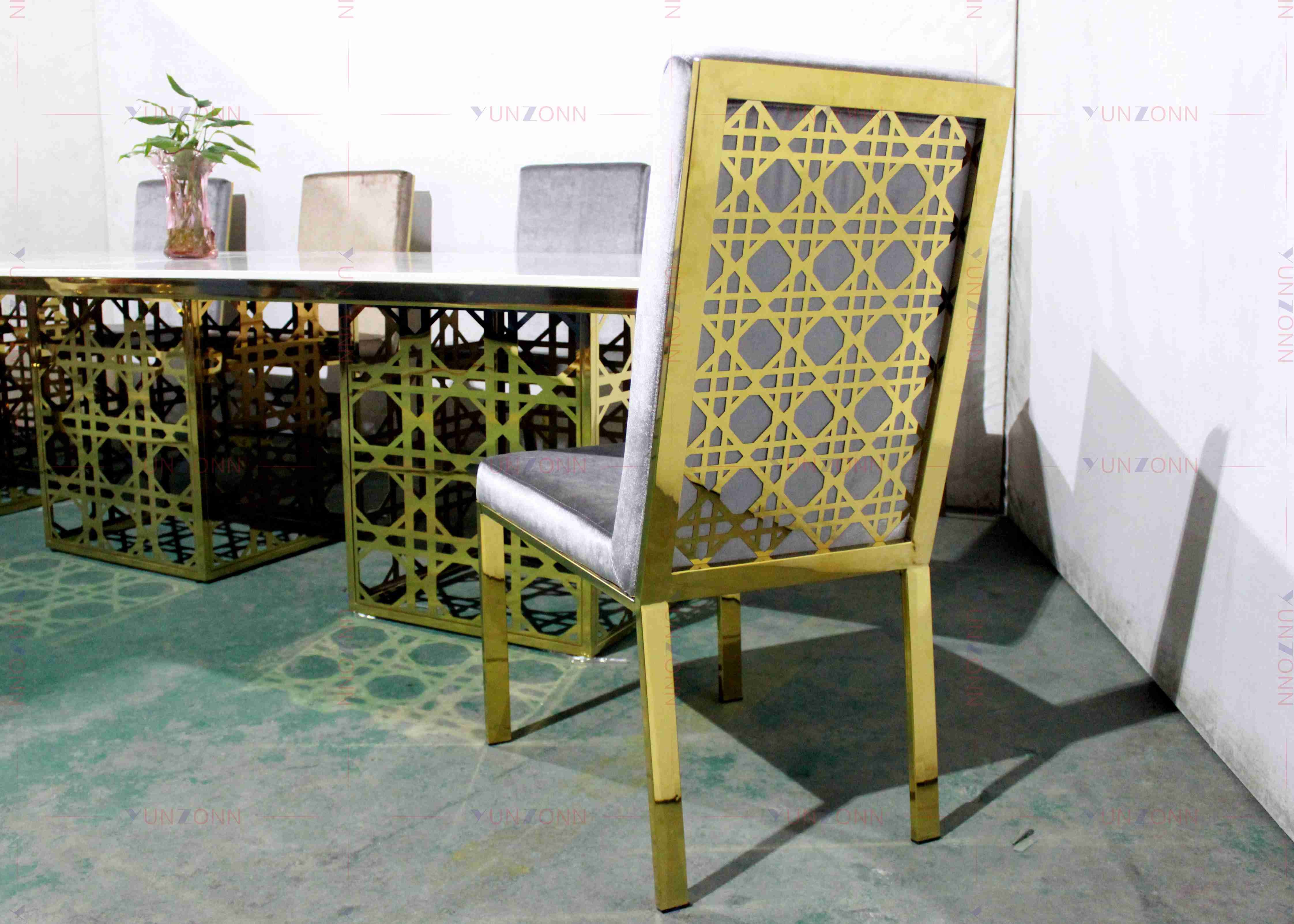 Wholesale Furniture Party Chair Stainless Steel Wedding Dining Chair
