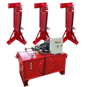 China Simple Piston Type Hydraulic Lifting Jack System for Red 800mm Min Height Lift Tank Grain Silo wholesale
