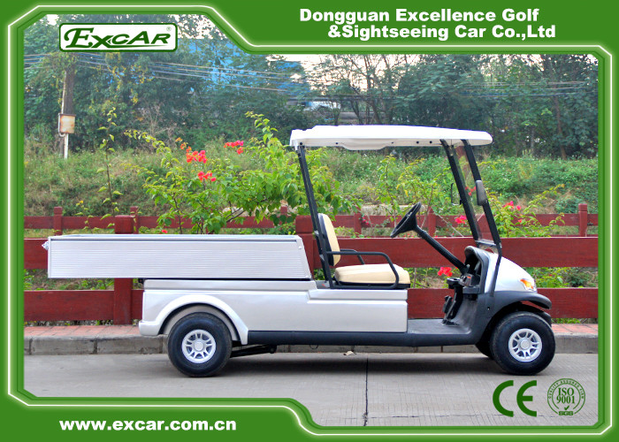 New Energy 2 Seater 4 Wheel Electric Golf Car Steel Chassis With Cargo