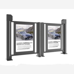 China RFID Pedestrian Gate Access Control Advertising Door In Community wholesale