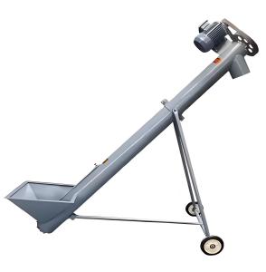 China Stainless Steel Vertical And Inclined Spiral Feeder Conveyor For Grain Handling wholesale