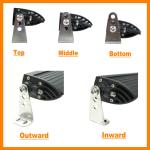 13.5" 5D 60W 5400lm Pro Optic Single Row LED Light Bar Spot Jeep 4WD BOAT ATV 40