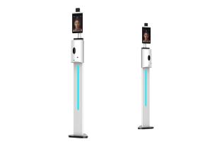China AC 110V AC 240V Face Recognition Thermometer auto soap dispenser wholesale