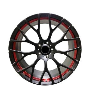 China 5x130 matt black color and red line 22x10 wheels forged wheels for mercedes G class wholesale
